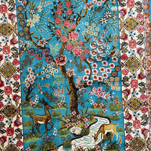 Persian Silk Garden of Paradise Rug 2 ft x 3 ft | 1600 Reed