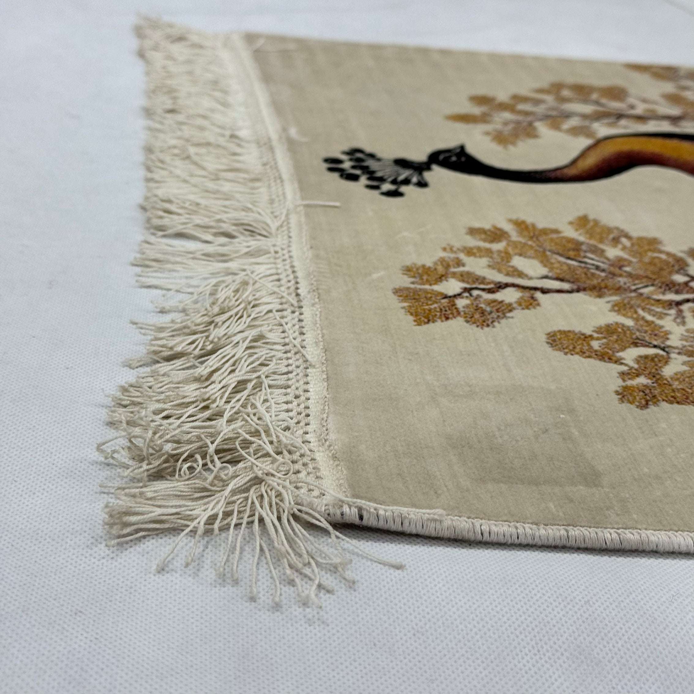 Persian Silk Peacock Rug 2 ft x 3 ft | Pure Silk Abresham | 1600 Reed