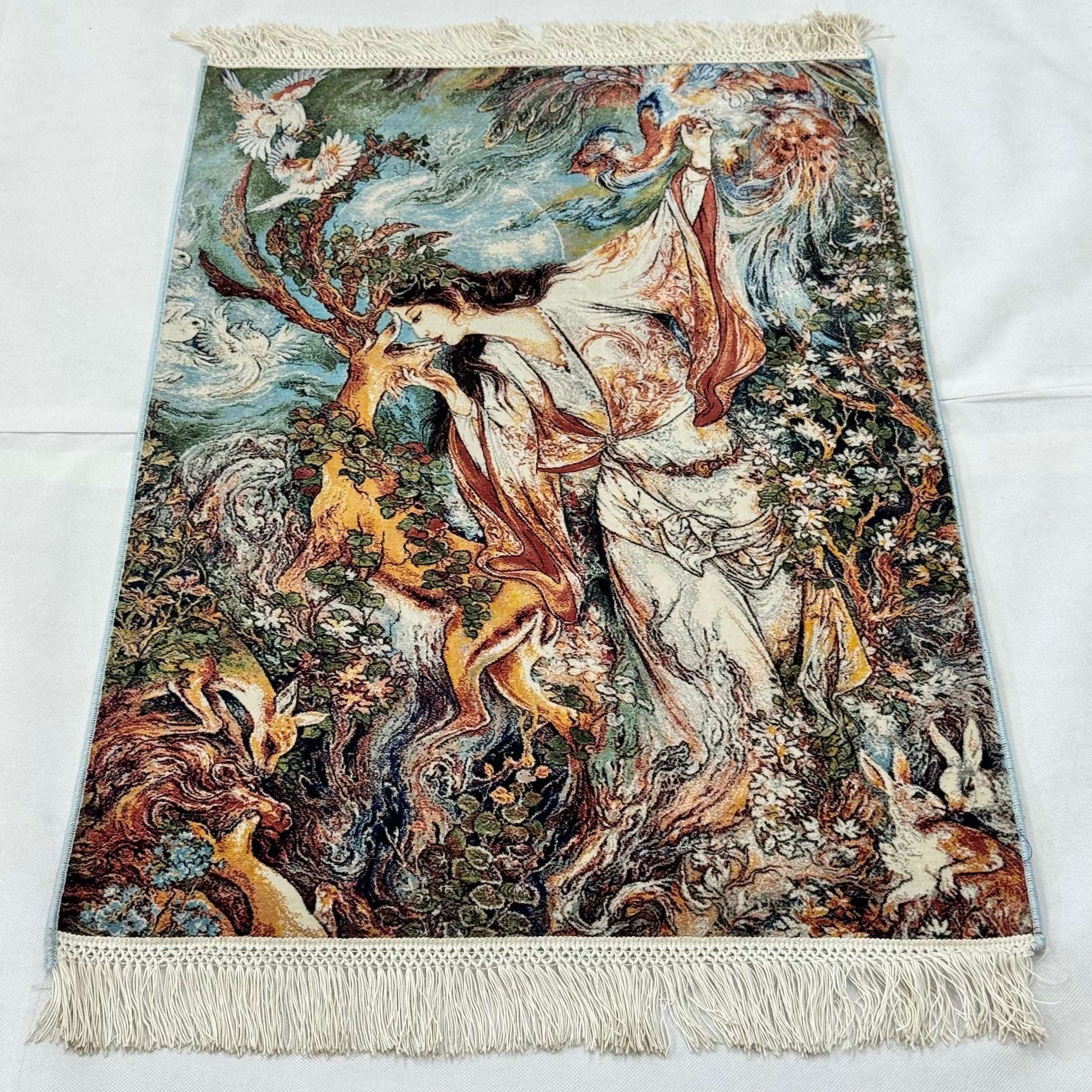 Persian Silk Garden of Paradise Rug 2 ft x 3 ft | 1600 Reeds