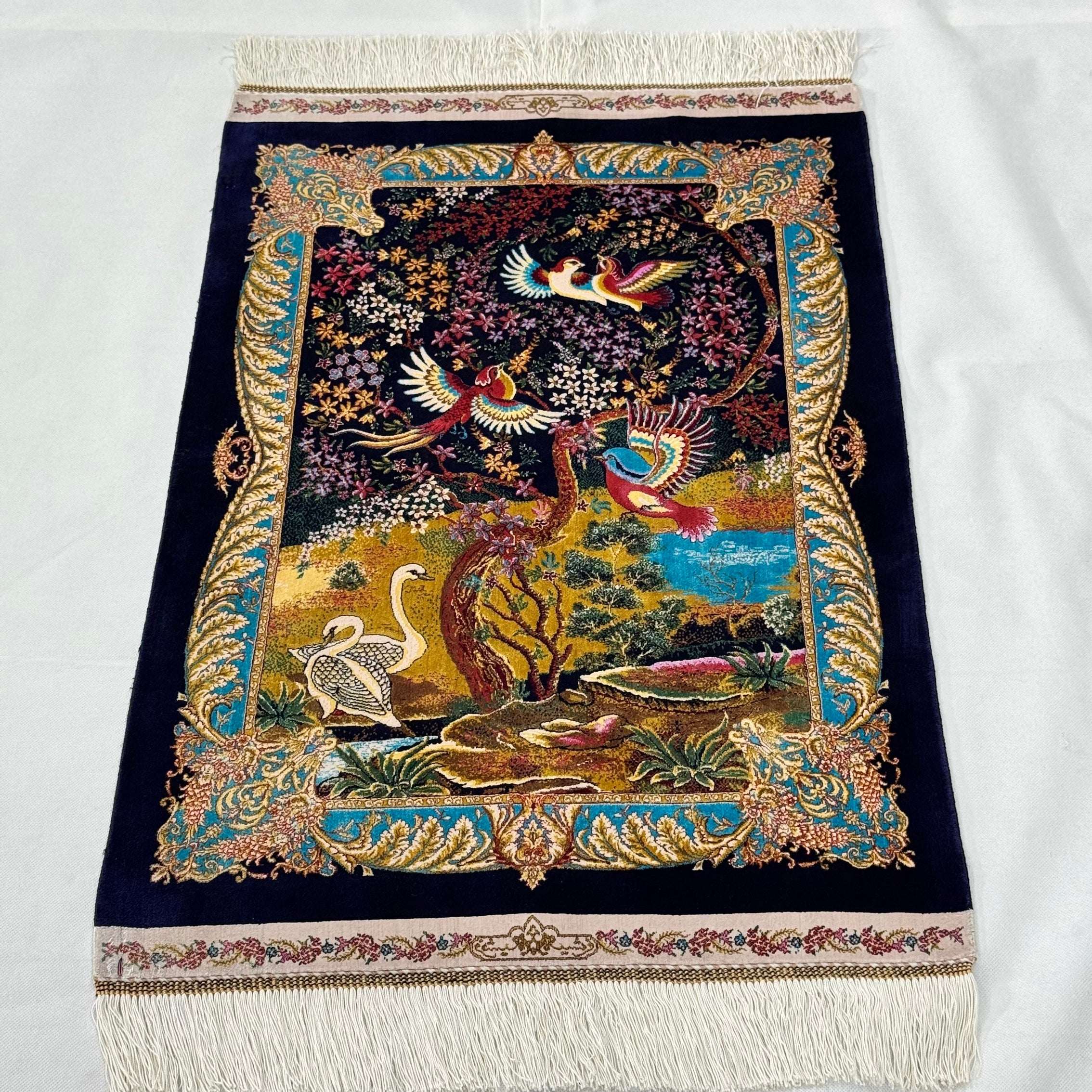 Persian Silk Garden of Paradise Rug 2 ft x 3 ft | 1600 Reed