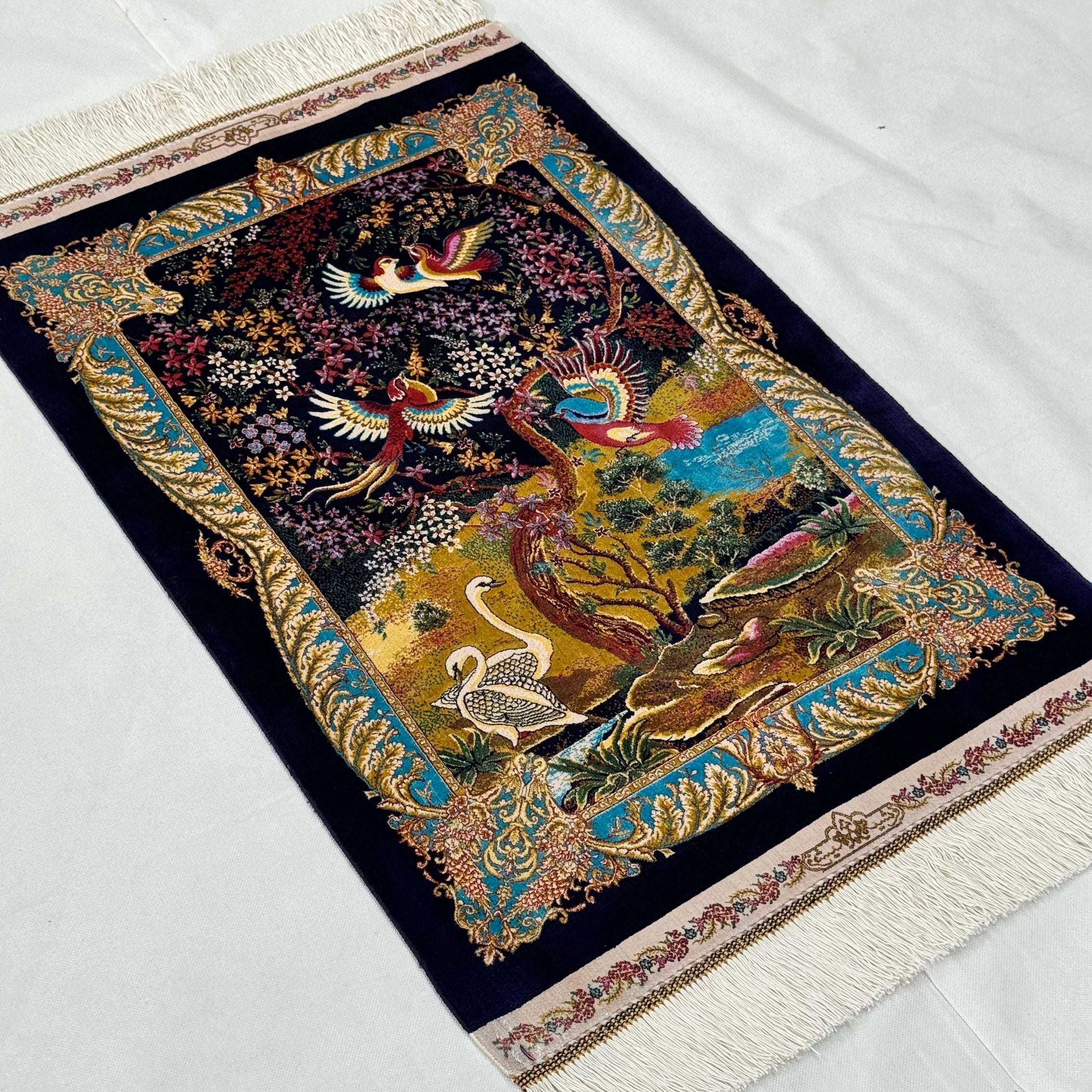 Persian Silk Garden of Paradise Rug 2 ft x 3 ft | 1600 Reed