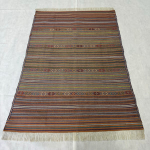 Handmade Afghan wool rug  traditional design for living room USA