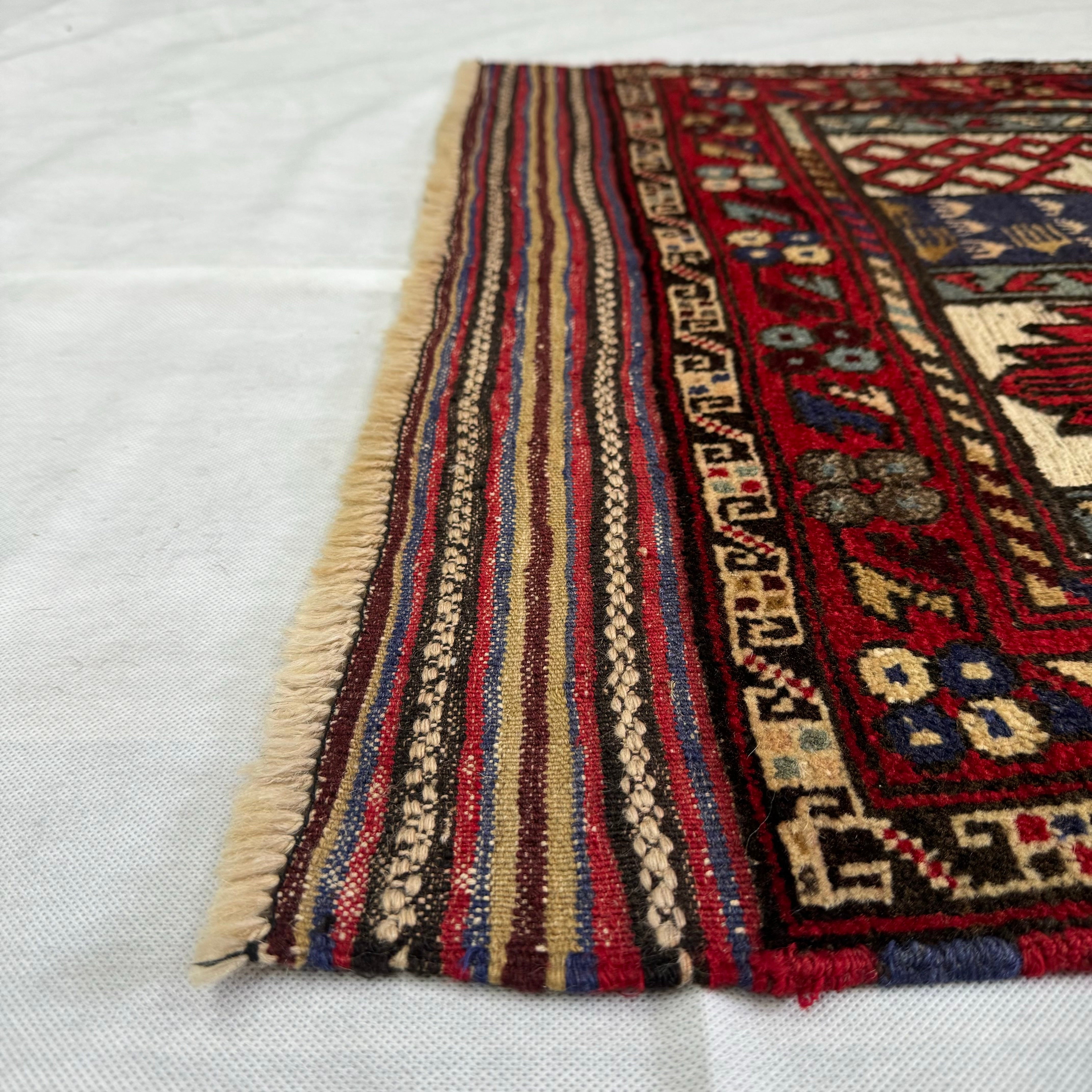Handmade Afghan wool rug  traditional design for living room USA