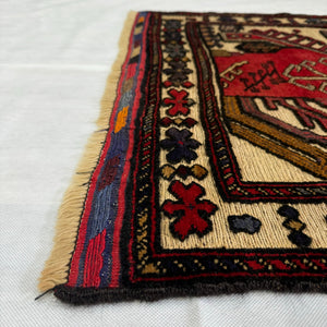 Handmade Afghan wool rug  traditional design for living room USA