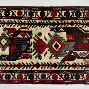 Handmade Afghan wool rug  traditional design for living room USA