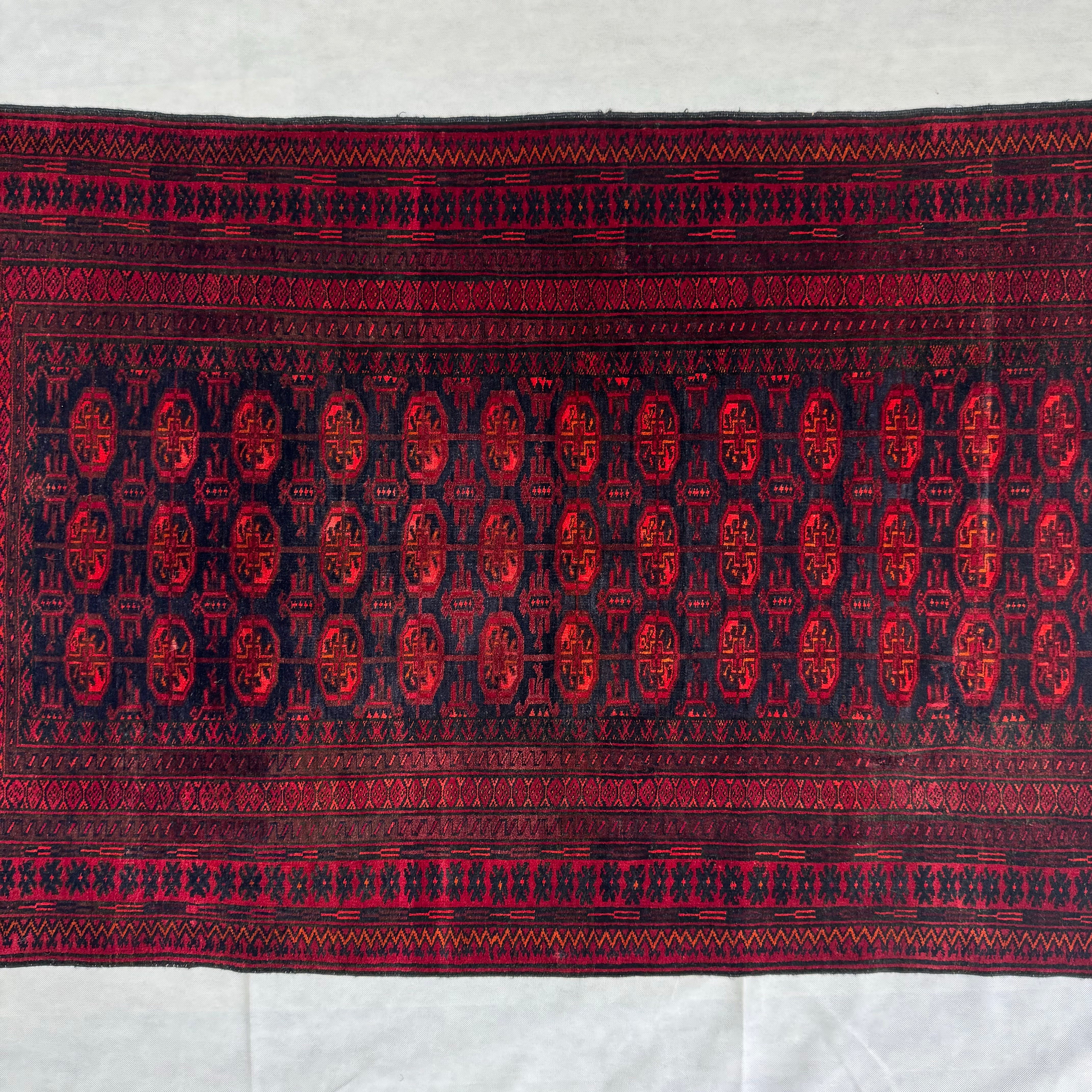 Handmade Afghan wool rug  traditional design for living room USA