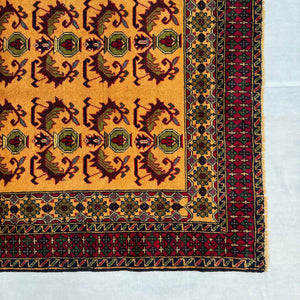 Handmade Afghan wool rug  traditional design for living room USA