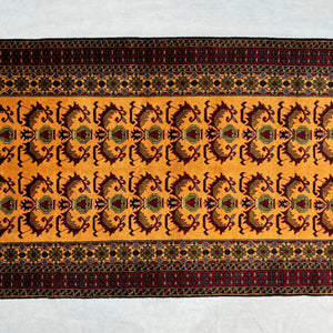 Handmade Afghan wool rug  traditional design for living room USA