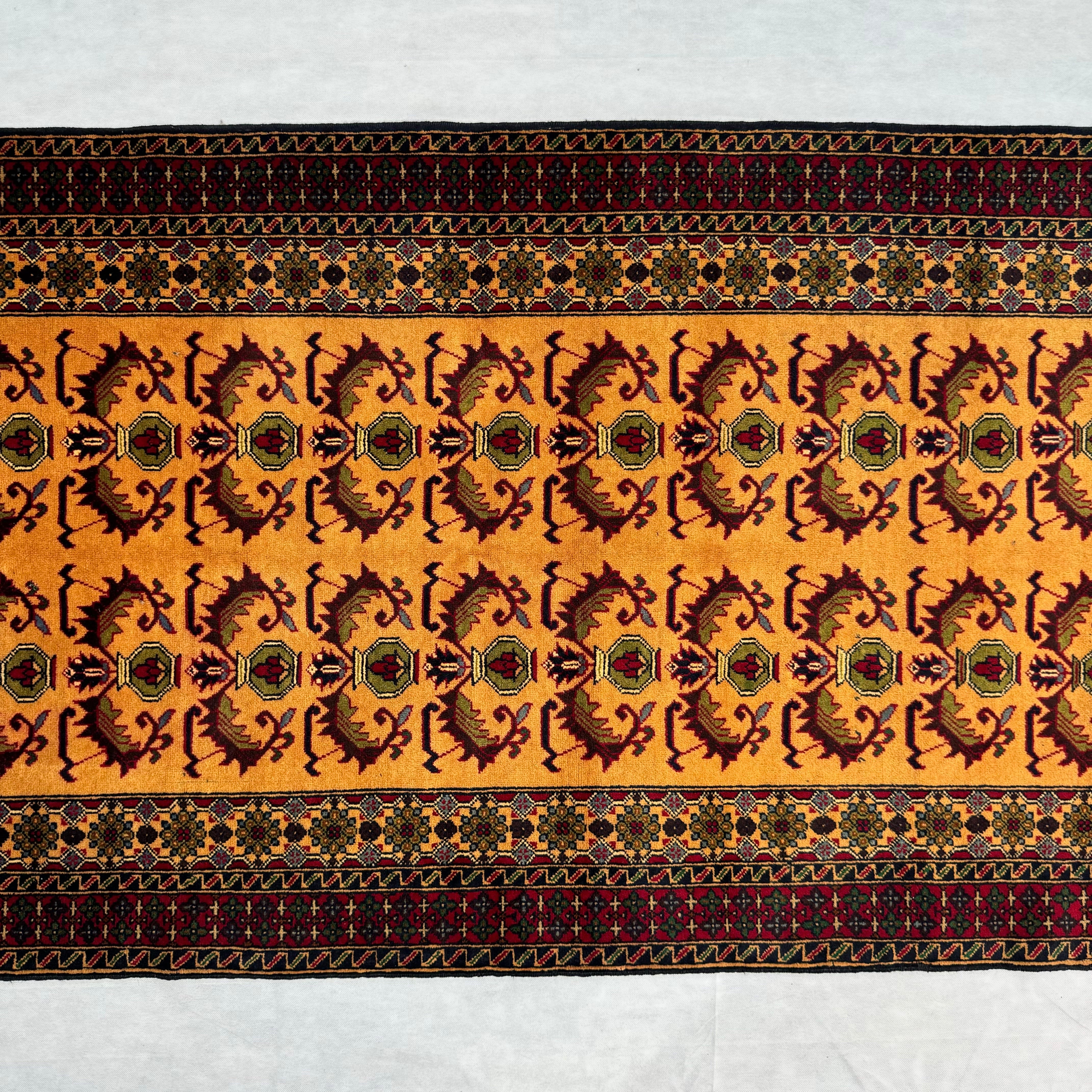 Handmade Afghan wool rug  traditional design for living room USA