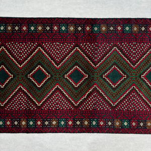 Handmade Afghan wool rug  traditional design for living room USA