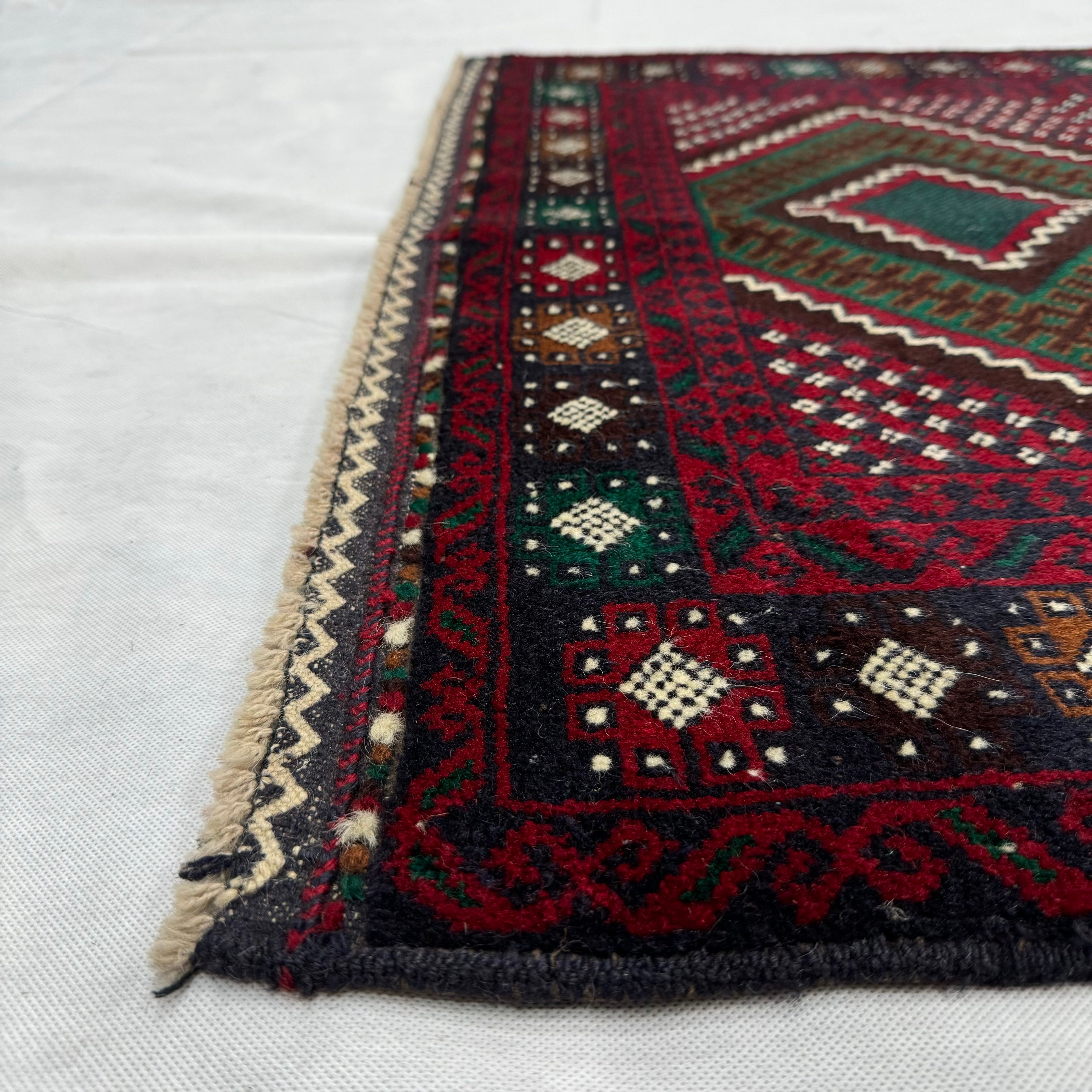 Handmade Afghan wool rug  traditional design for living room USA
