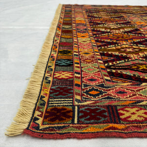 Handmade Afghan wool rug  traditional design for living room USA