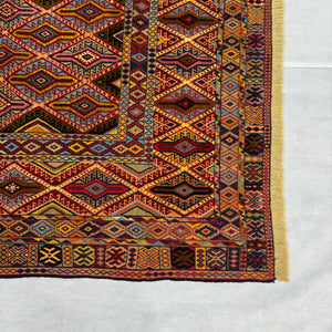 Handmade Afghan wool rug  traditional design for living room USA