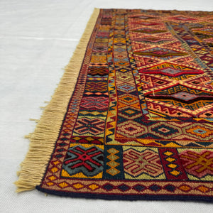 Handmade Afghan wool rug  traditional design for living room USA