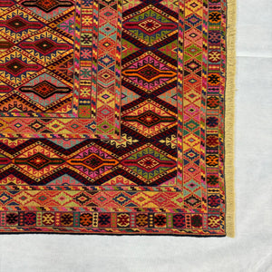 Handmade Afghan wool rug  traditional design for living room USA