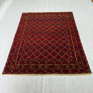 Handmade Afghan wool rug  traditional design for living room USA