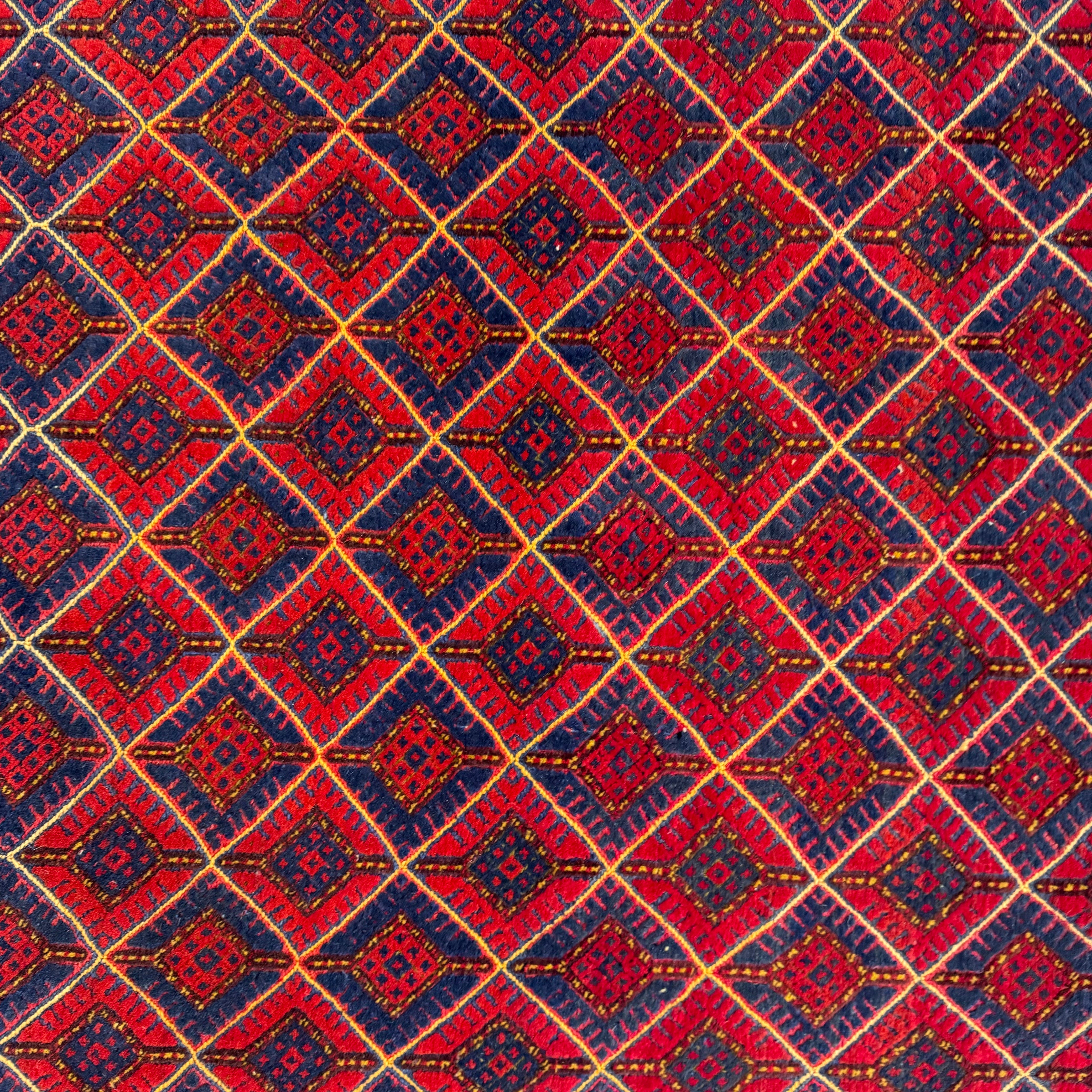 Handmade Afghan wool rug  traditional design for living room USA