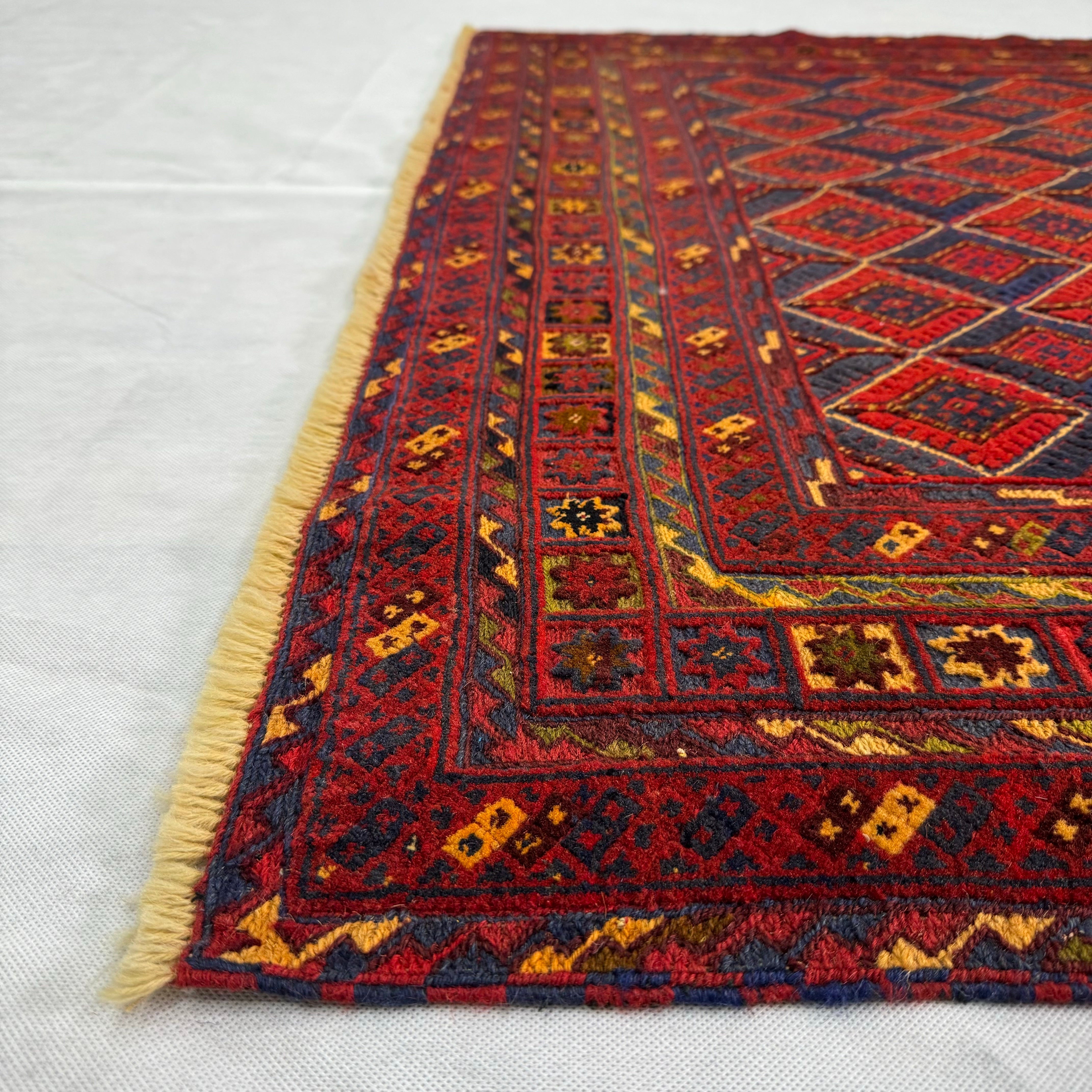 Handmade Afghan wool rug  traditional design for living room USA