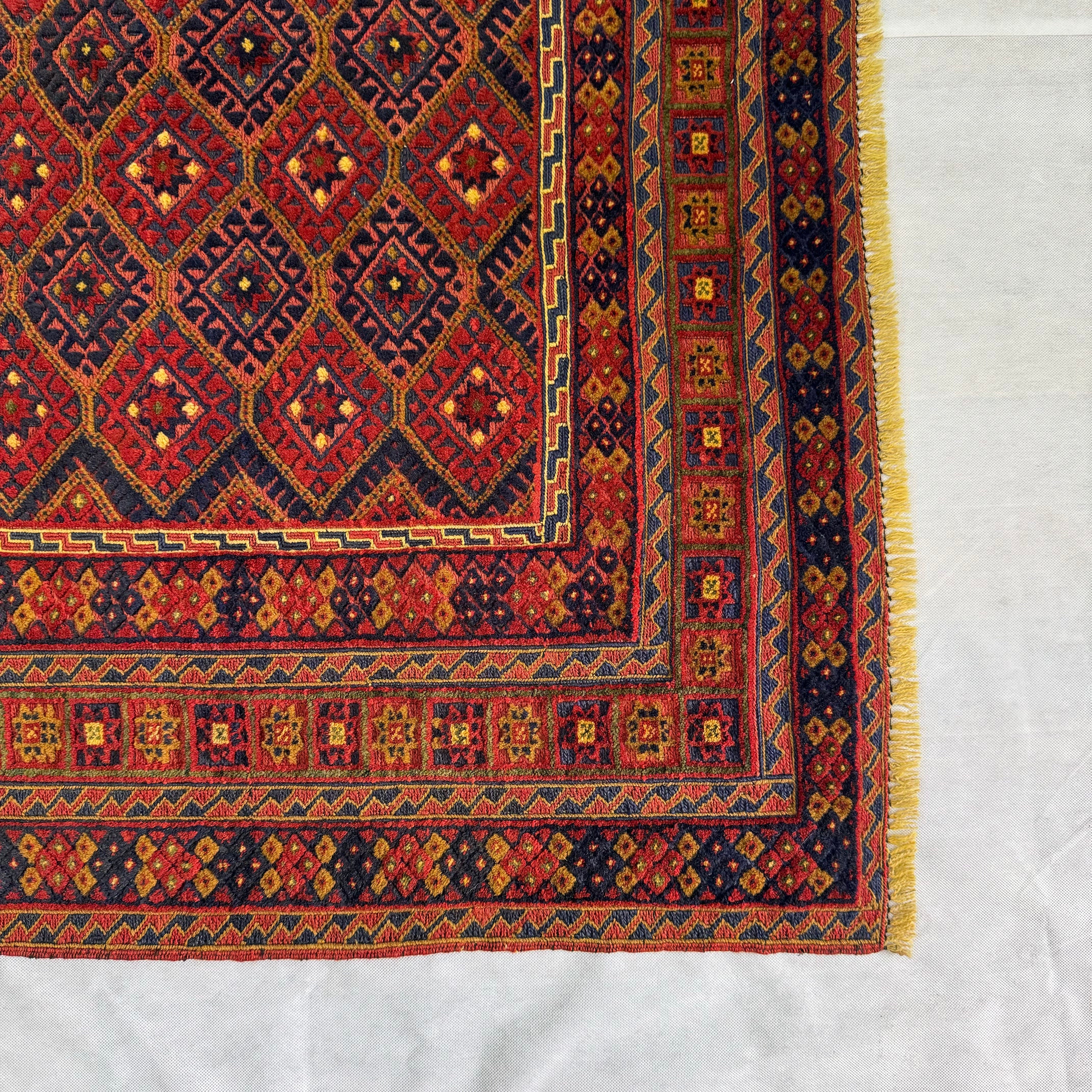 Handmade Afghan wool rug  traditional design for living room USA