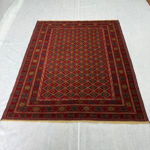 Handmade Afghan wool rug  traditional design for living room USA