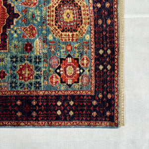Handmade Afghan wool rug  traditional design for living room USA