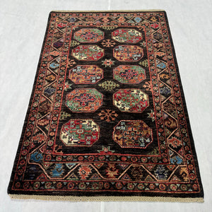 Handmade Afghan wool rug  traditional design for living room USA