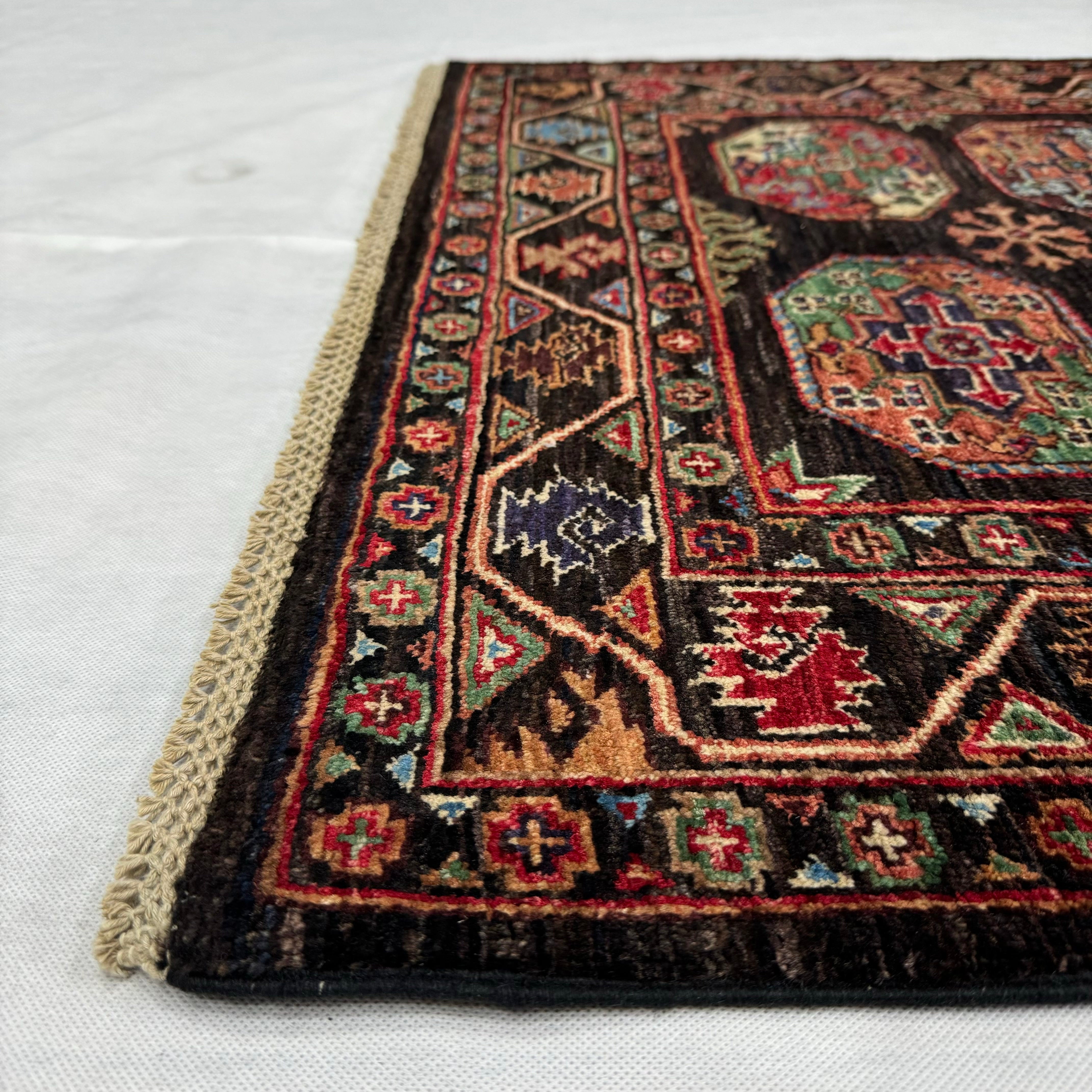 Handmade Afghan wool rug  traditional design for living room USA