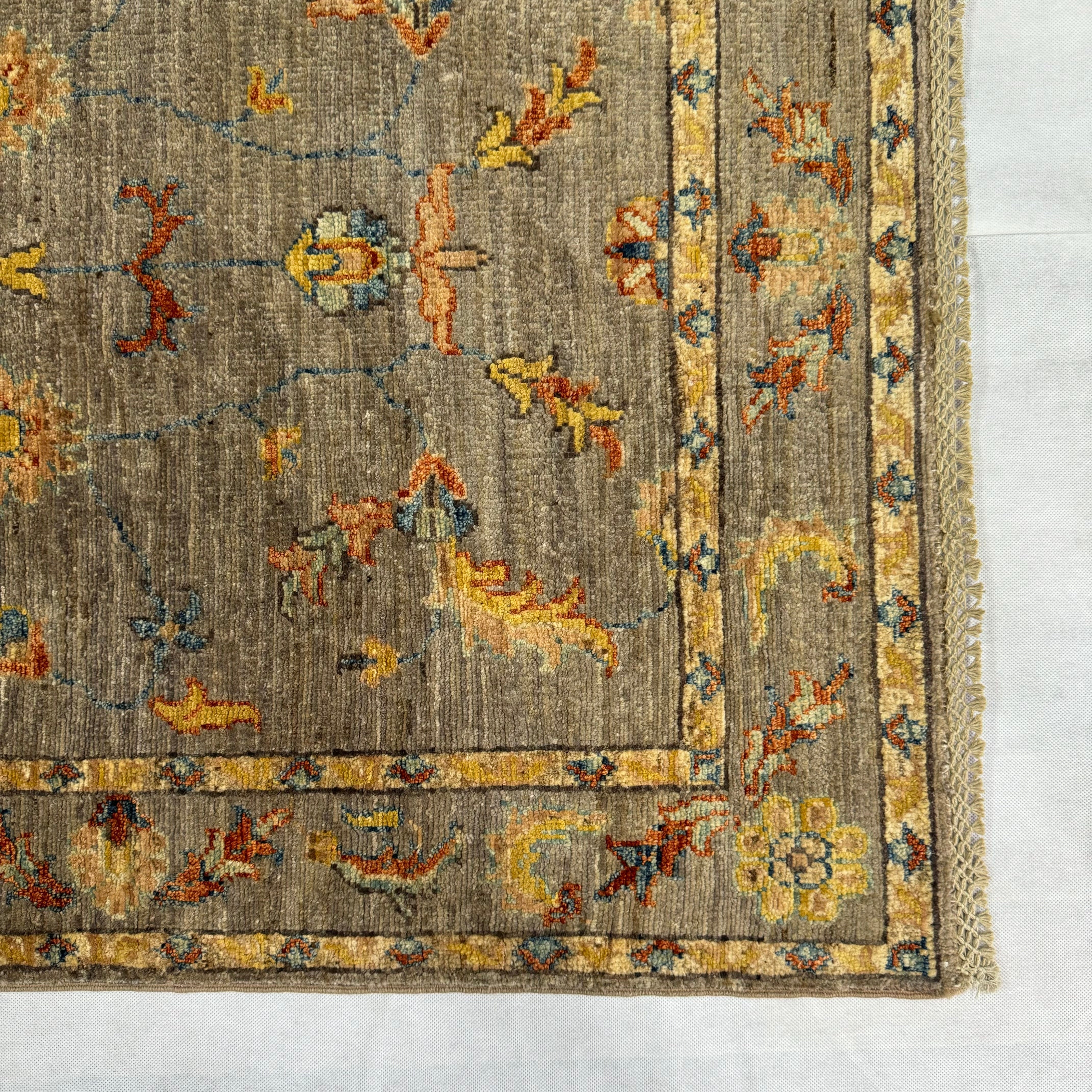 Handmade Afghan wool rug  traditional design for living room USA