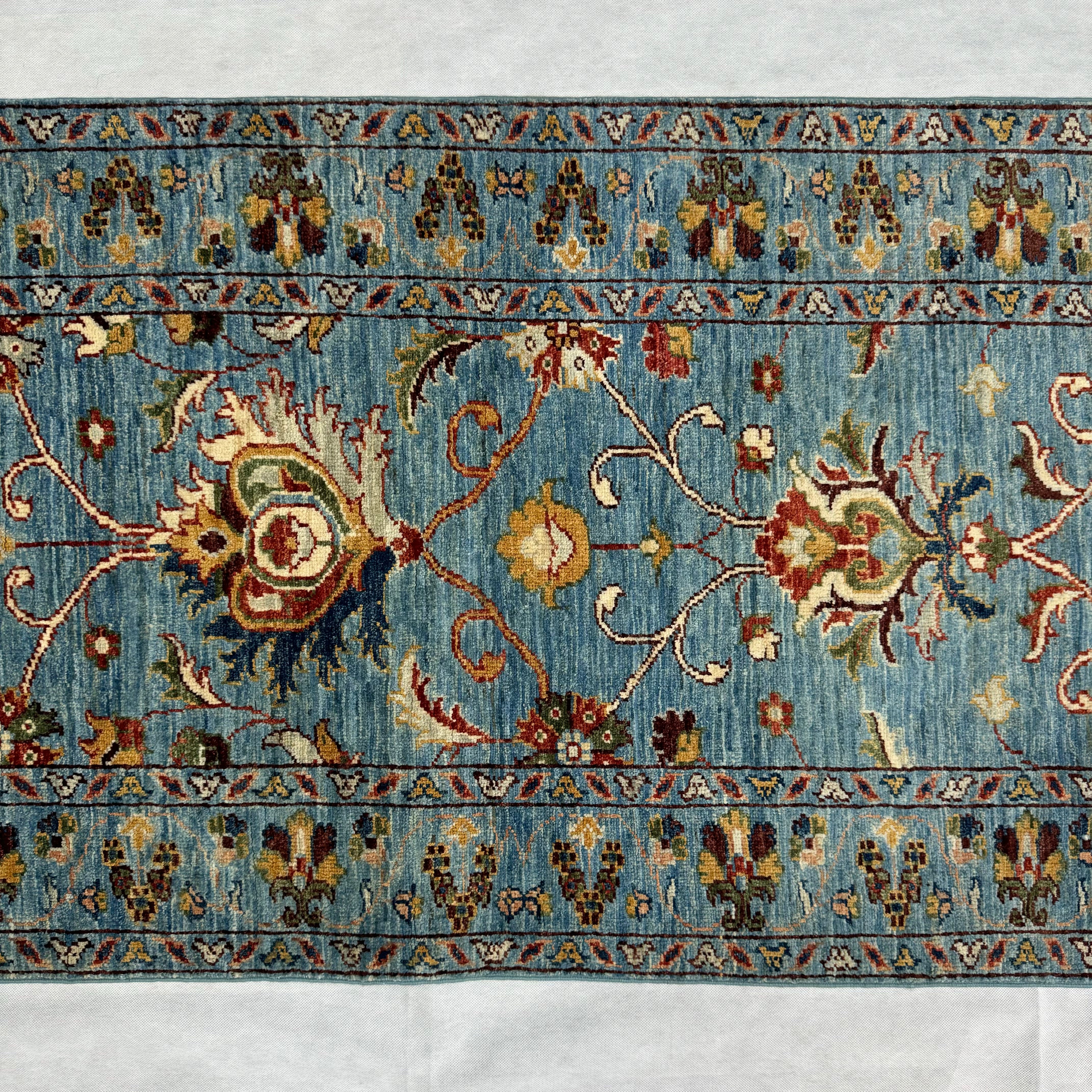 Handmade Afghan wool rug  traditional design for living room USA