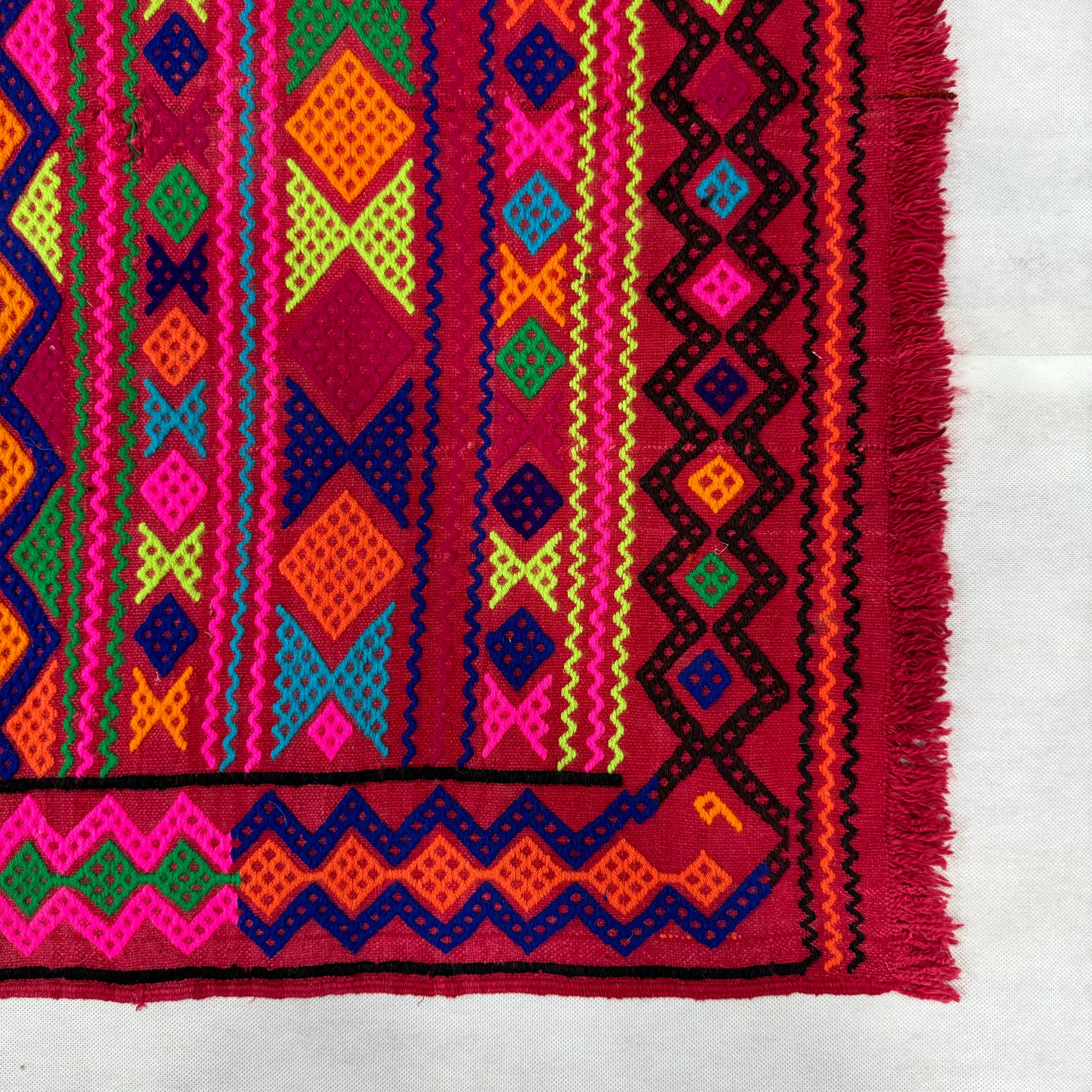 Handmade Afghan wool rug  traditional design for living room USA