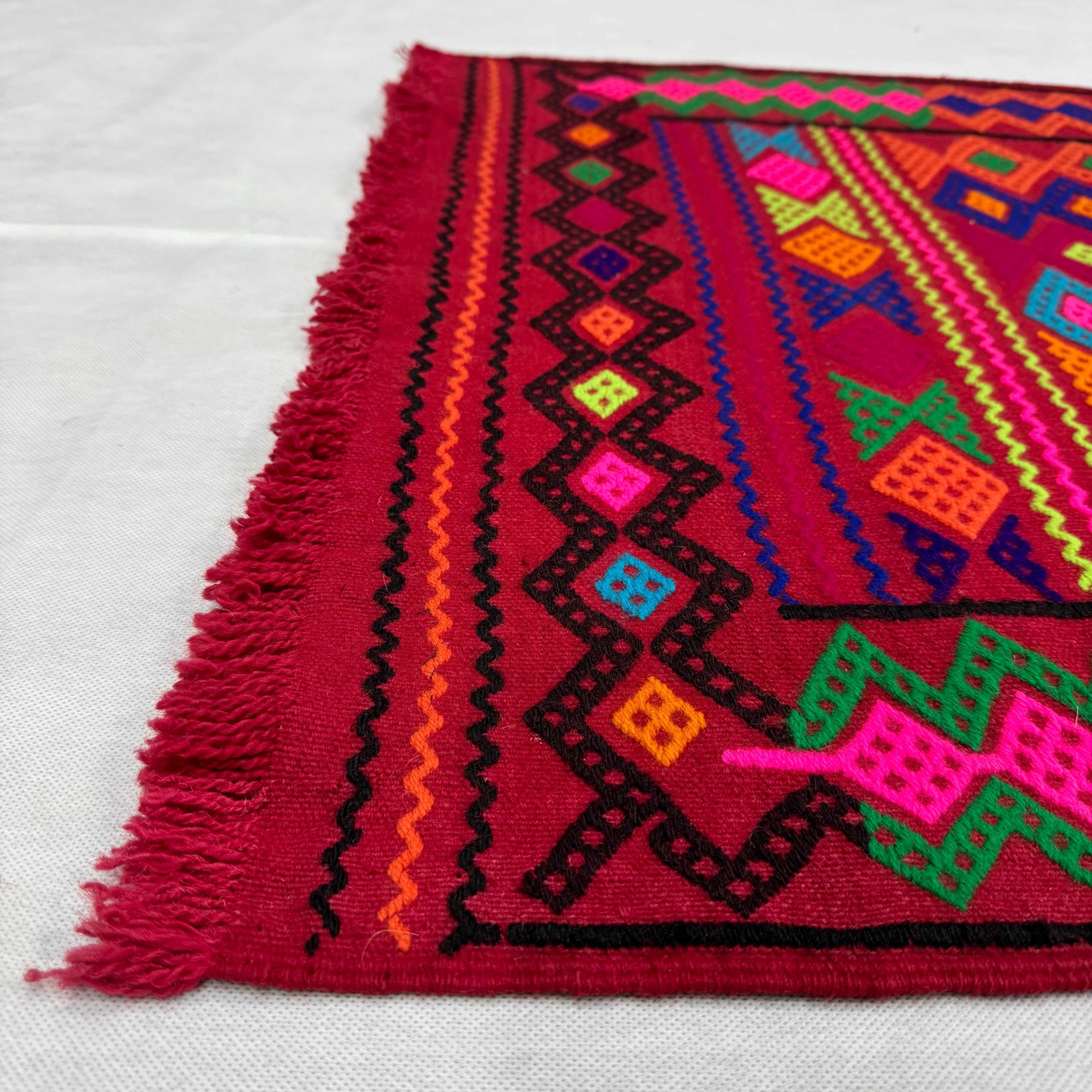 Handmade Afghan wool rug  traditional design for living room USA