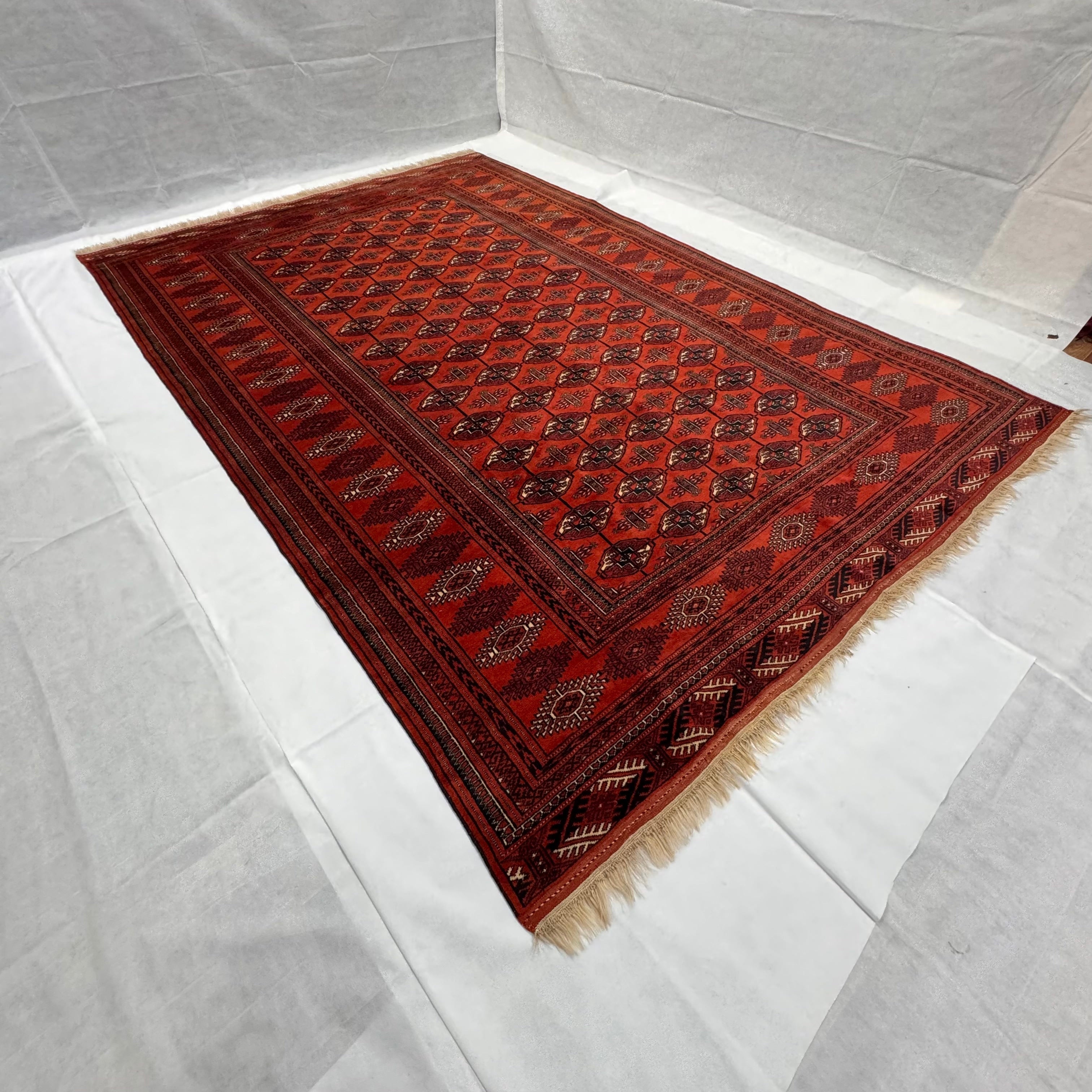 Handmade Afghan wool rug  traditional design for living room USA