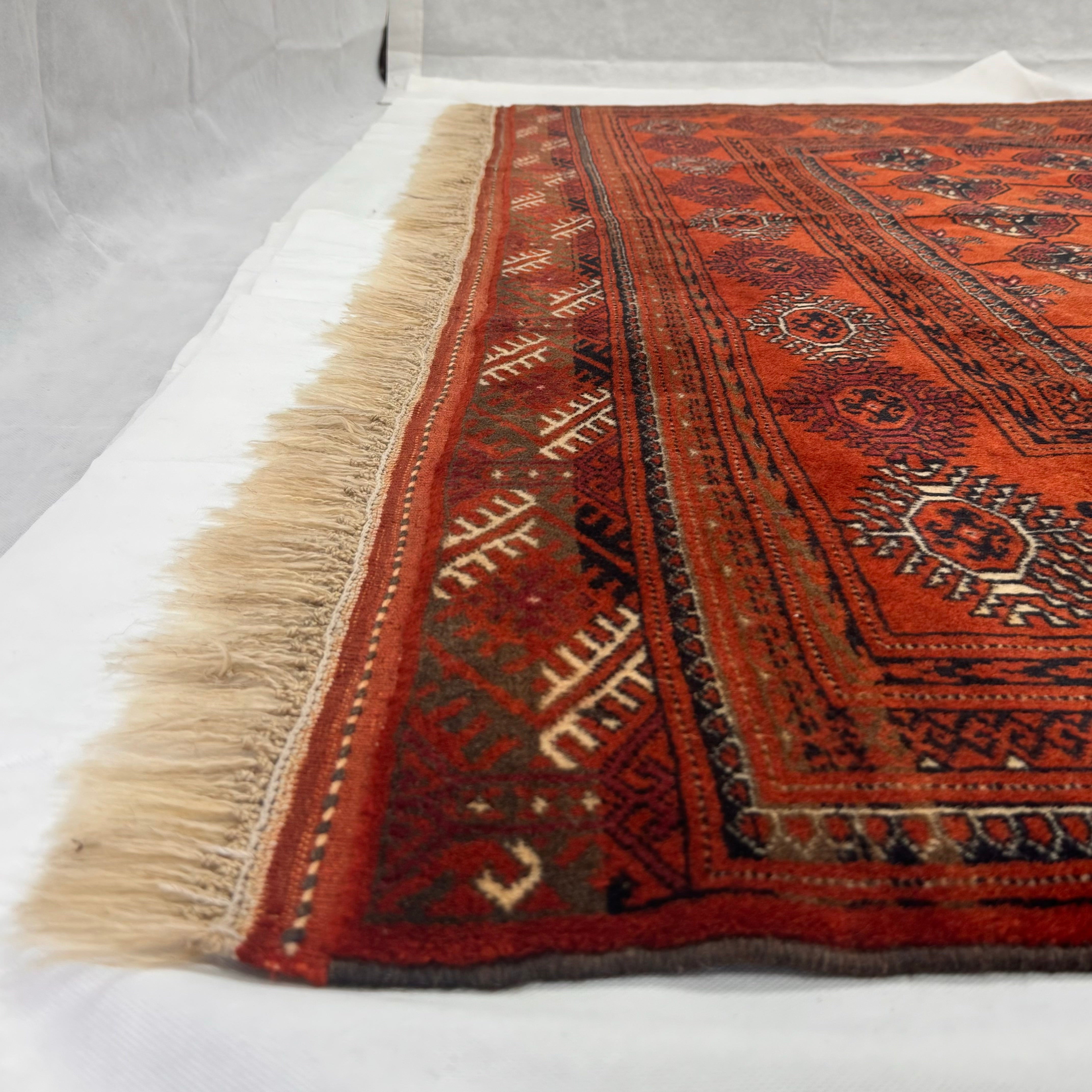 Handmade Afghan wool rug  traditional design for living room USA