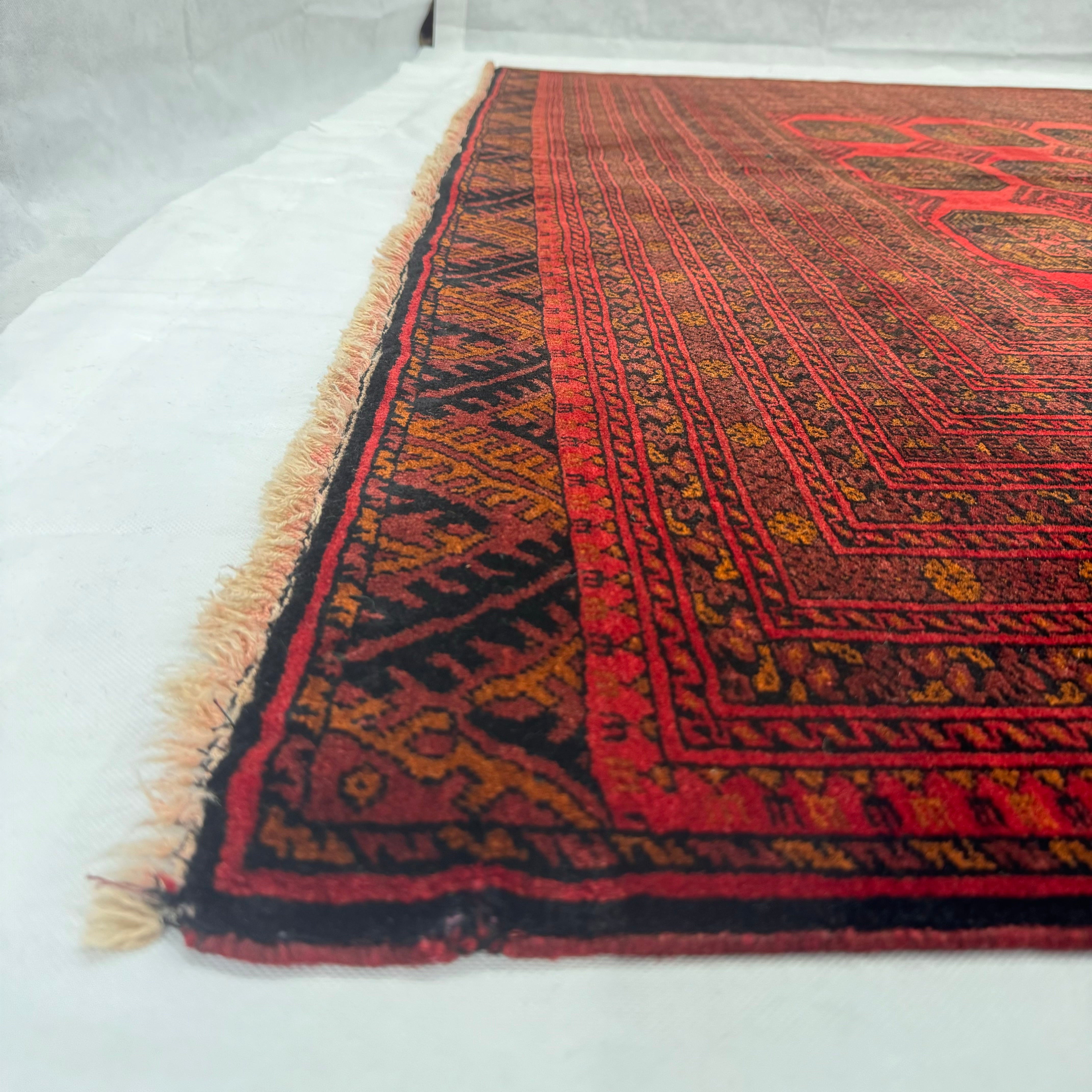 Handmade Afghan wool rug  traditional design for living room USA
